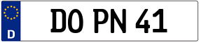 Trailer License Plate